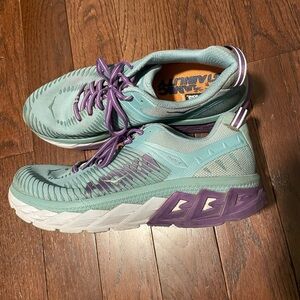 Hoka One One Women's Athletic Shoes in Teal and Purple